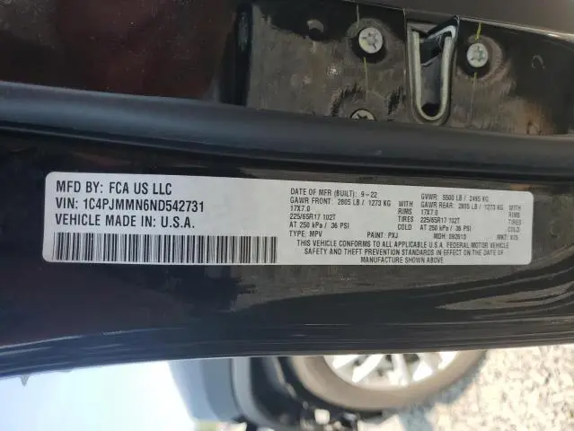 2022 JEEP CHEROKEE LATITUDE LUX  