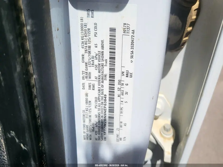 2022 FORD F-250 XL