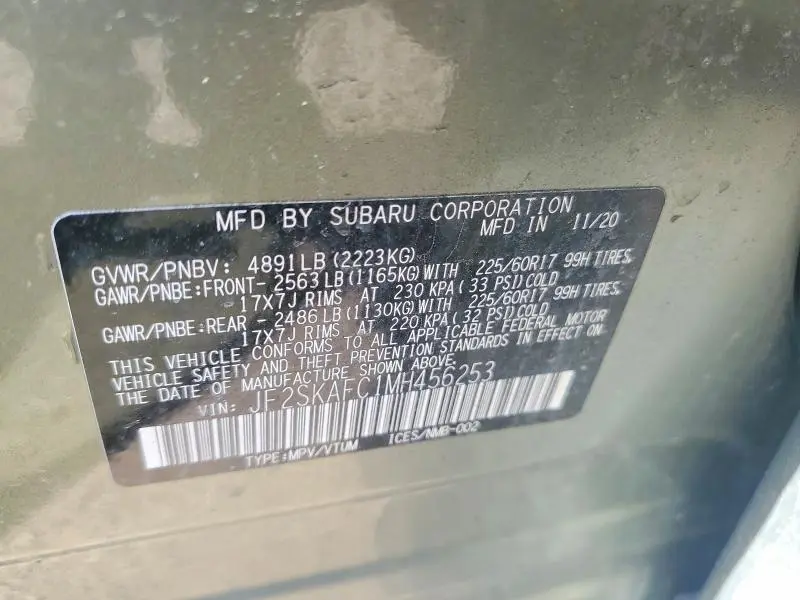 2021 SUBARU FORESTER PREMIUM  