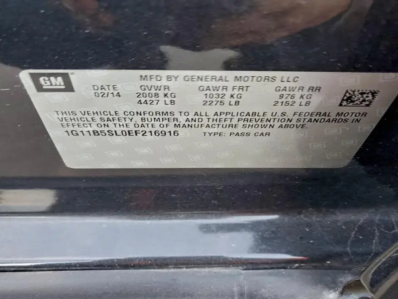 2014 CHEVROLET MALIBU LS  