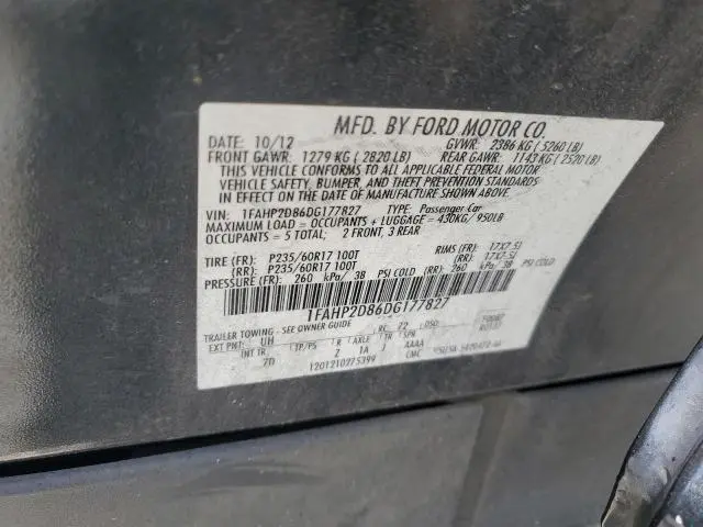 2013 FORD TAURUS SE  