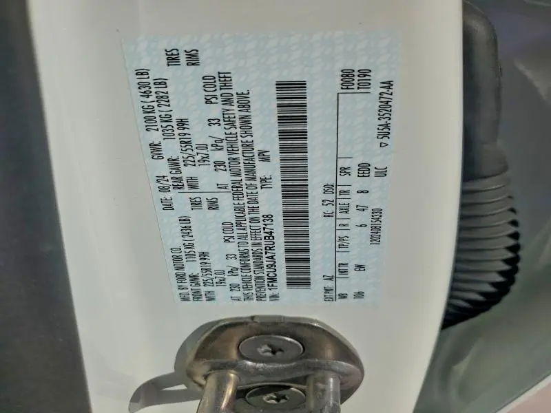 2024 FORD ESCAPE PLATINUM  