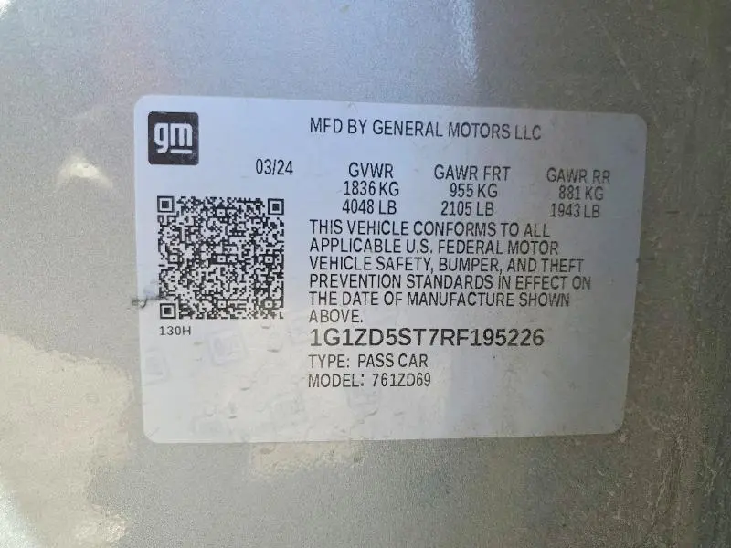 2024 CHEVROLET MALIBU LT  