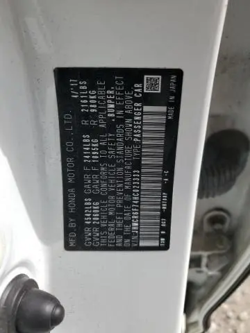 2017 HONDA ACCORD TOURING HYBRID  