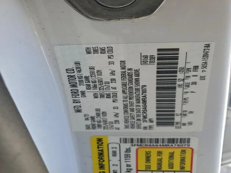 2021 FORD BRONCO SPORT   