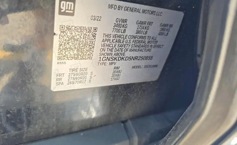 2022 CHEVROLET SUBURBAN K1500 Z71  