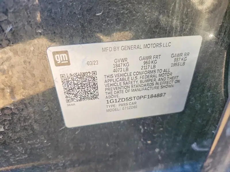 2023 CHEVROLET MALIBU LT  