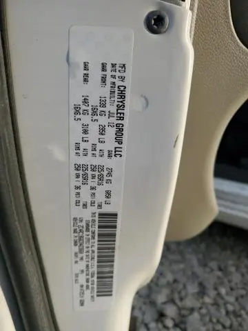 2012 CHRYSLER TOWN & COUNTRY TOURING  