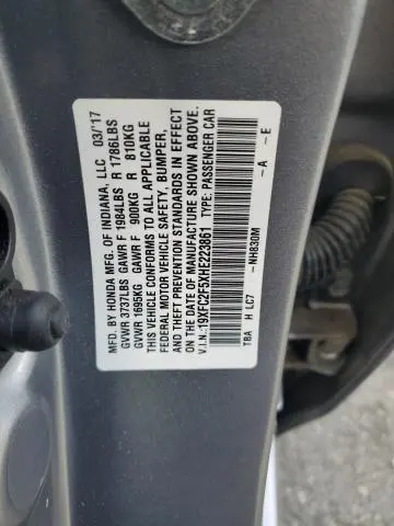 2017 HONDA CIVIC LX  