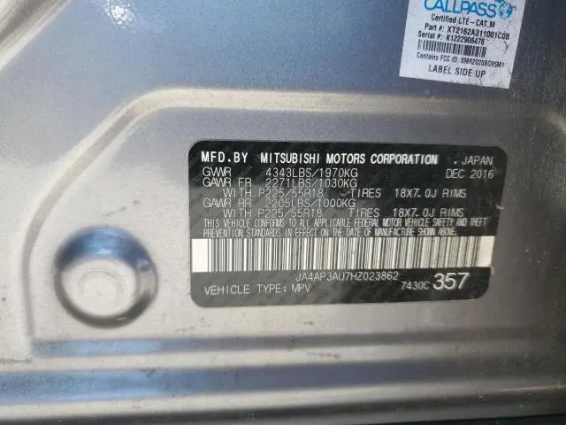 2017 MITSUBISHI OUTLANDER SPORT ES  