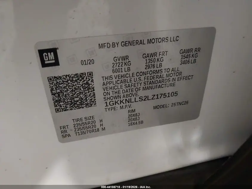 2020 GMC ACADIA AWD AT4