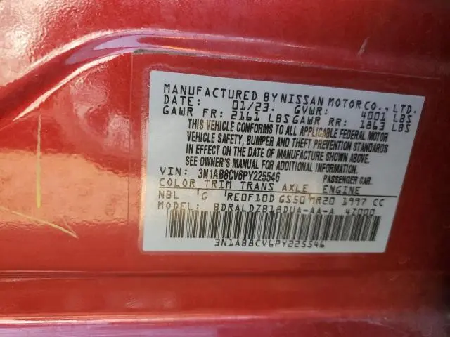 2023 NISSAN SENTRA SV