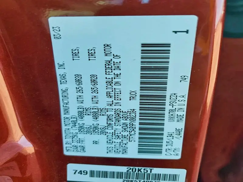 2023 TOYOTA TUNDRA CREWMAX PLATINUM  