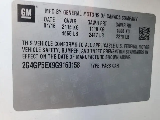 2016 BUICK REGAL PREMIUM  