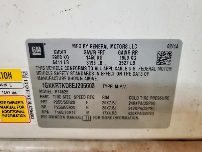 2014 GMC ACADIA DENALI  