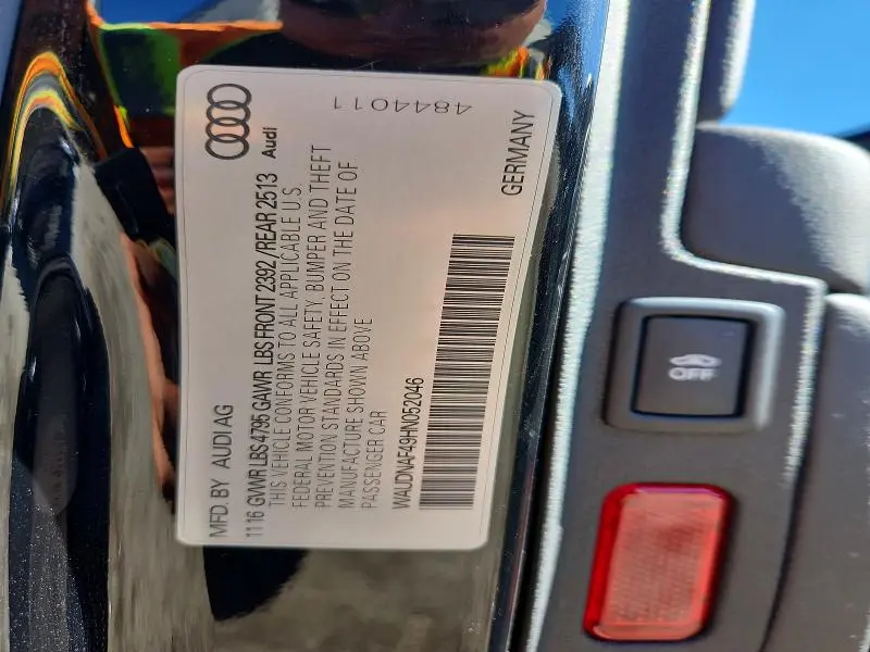 2017 AUDI A4 PREMIUM  