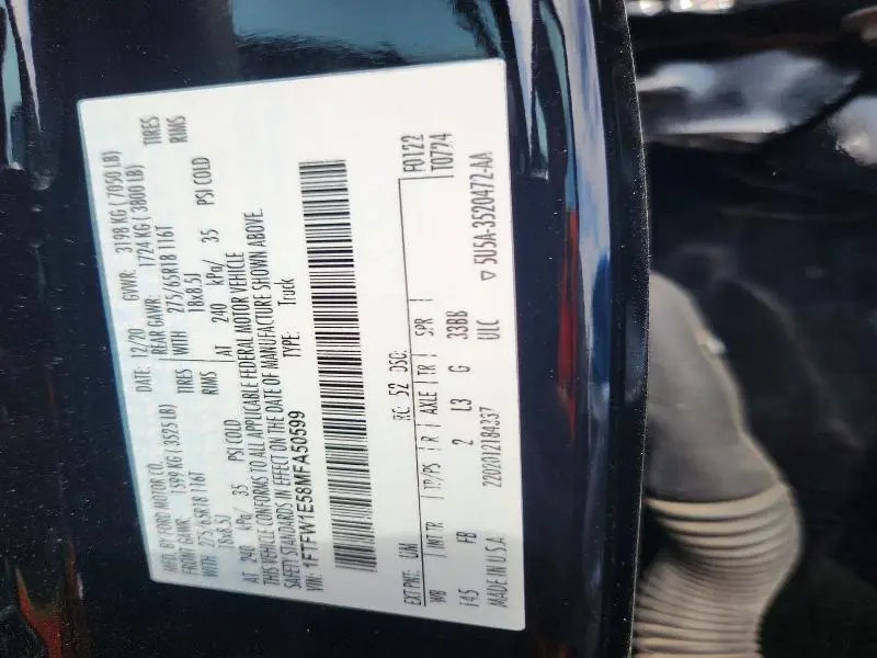 2021 FORD F150 SUPERCREW  