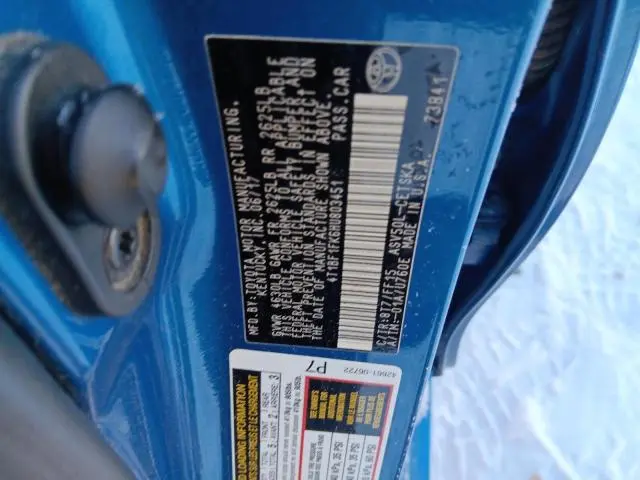 2017 TOYOTA CAMRY LE  