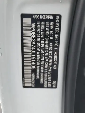 2018 PORSCHE PANAMERA 4 HYBRID EXECUTIVE  