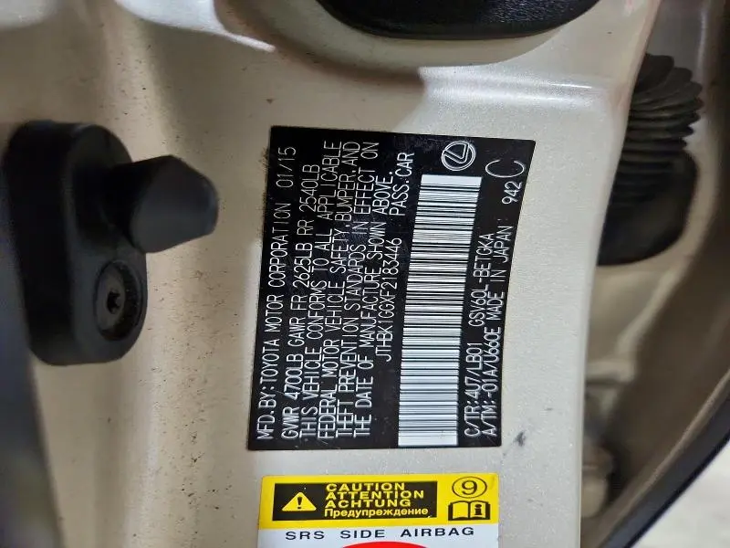 2015 LEXUS ES 350 BASE  