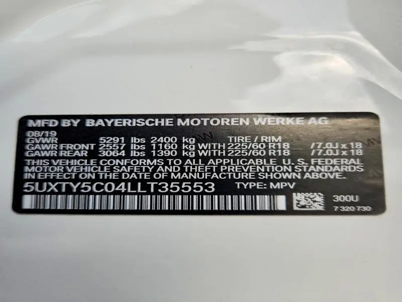2020 BMW X3 XDRIVE30I  