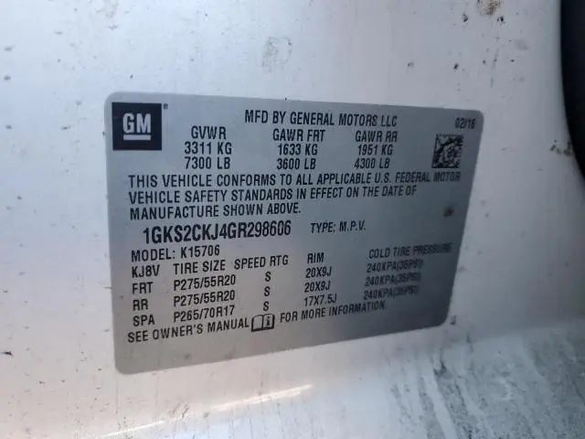 2016 GMC YUKON DENALI  