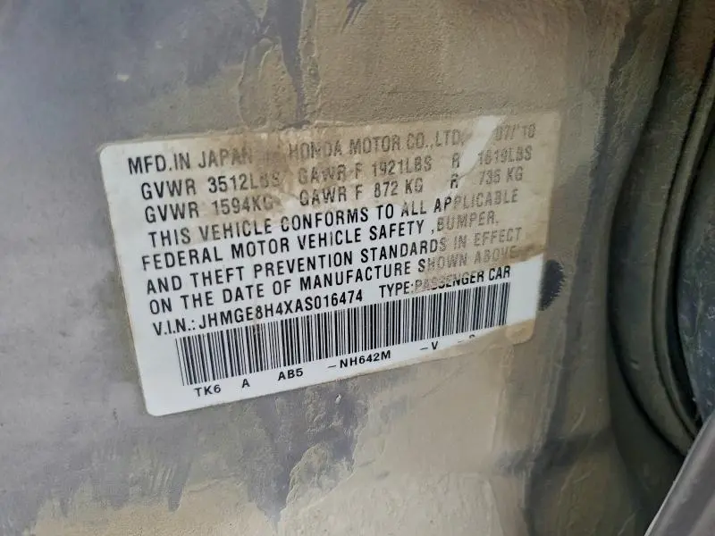 2010 HONDA FIT SPORT  