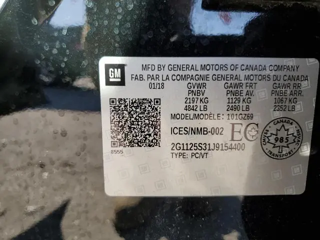 2018 CHEVROLET IMPALA PREMIER  