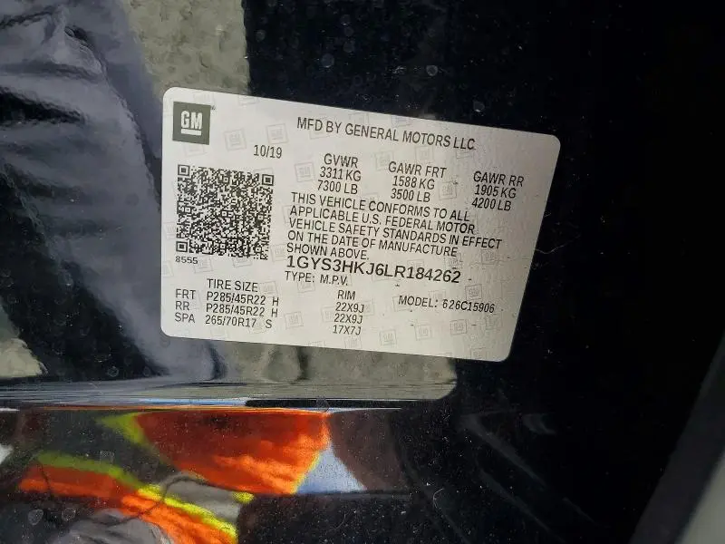 2020 CADILLAC ESCALADE ESV LUXURY  