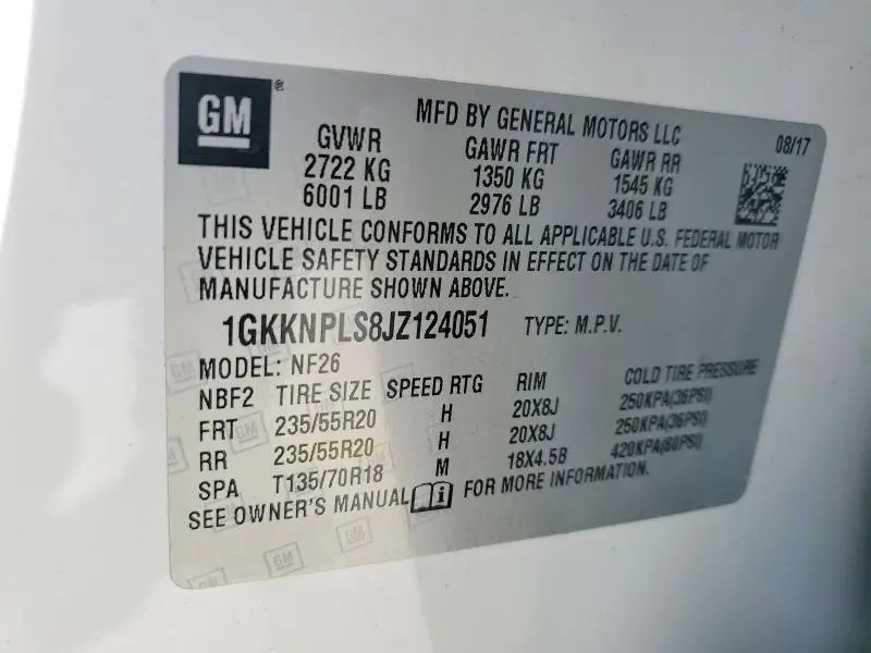 2018 GMC ACADIA DENALI  