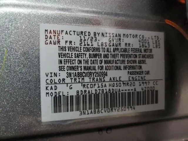 2024 NISSAN SENTRA SV  