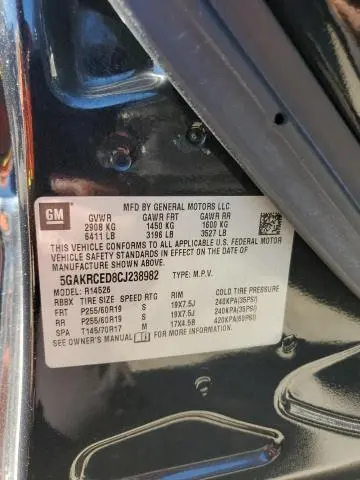 2012 BUICK ENCLAVE