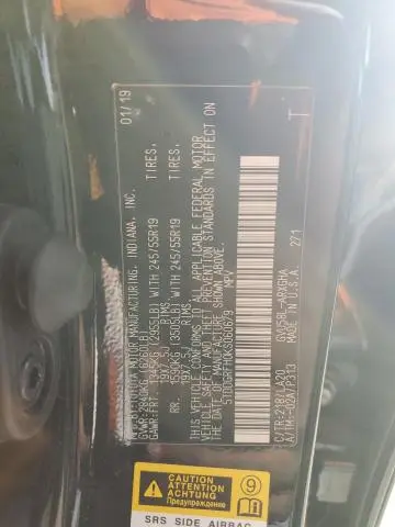 2019 TOYOTA HIGHLANDER HYBRID LIMITED  