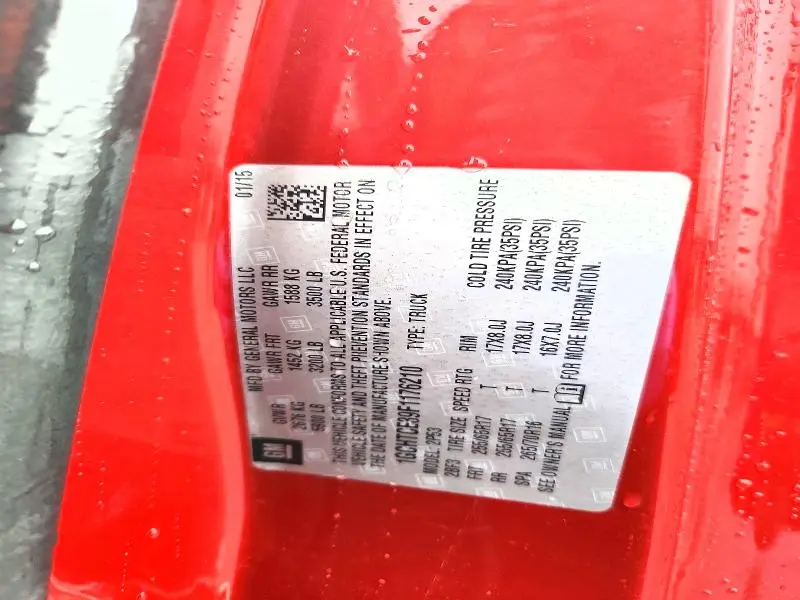 2015 CHEVROLET COLORADO Z71  