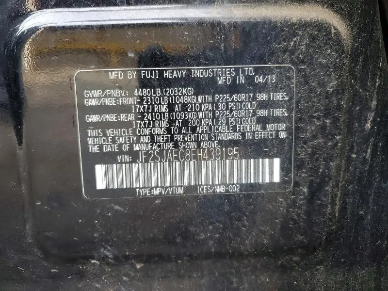 2014 SUBARU FORESTER 2.5I PREMIUM  