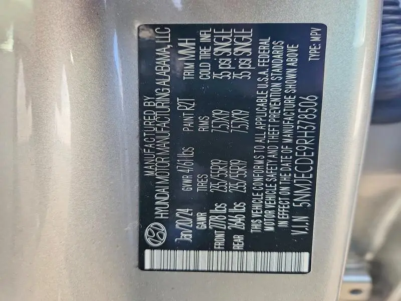 2024 HYUNDAI TUCSON LIMITED  