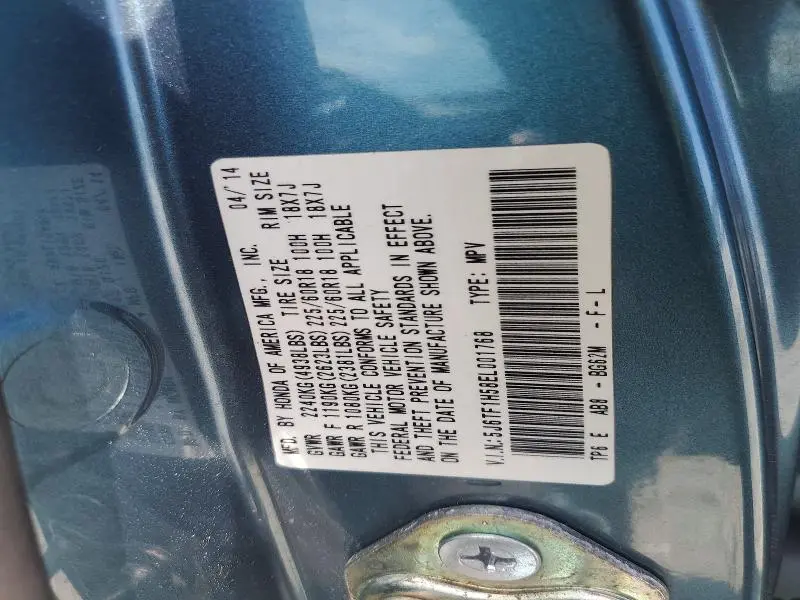 2014 HONDA CROSSTOUR EXL  