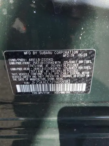 2023 SUBARU FORESTER PREMIUM