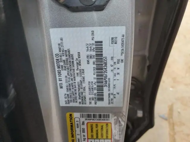 2016 FORD FUSION S  