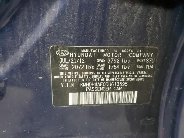 2013 HYUNDAI ELANTRA GLS  