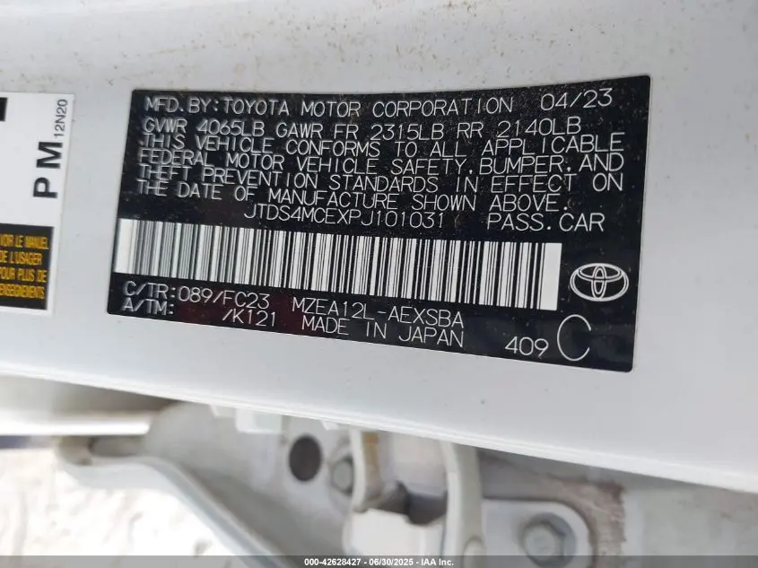 2023 TOYOTA COROLLA SE