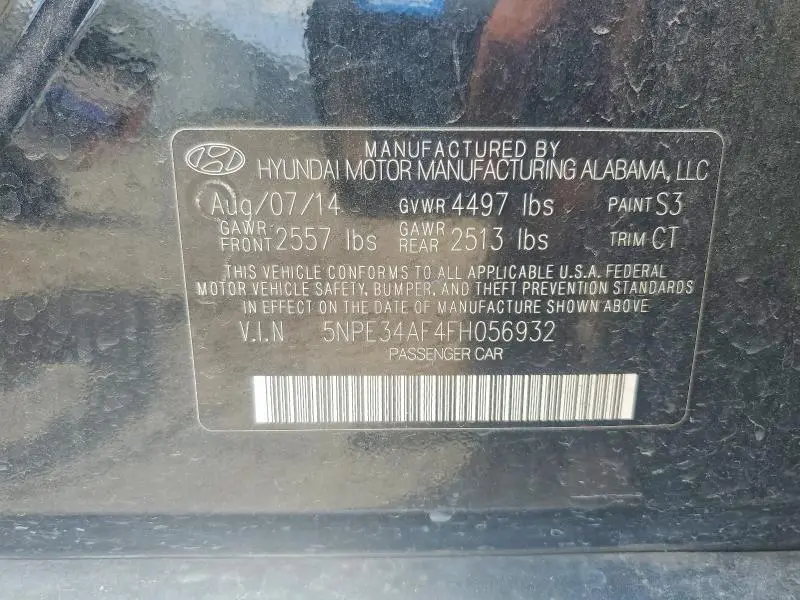 2015 HYUNDAI SONATA LIMITED  