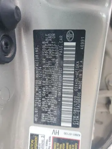 2015 TOYOTA AVALON XLE  