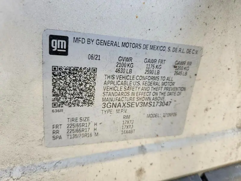 2021 CHEVROLET EQUINOX LS  