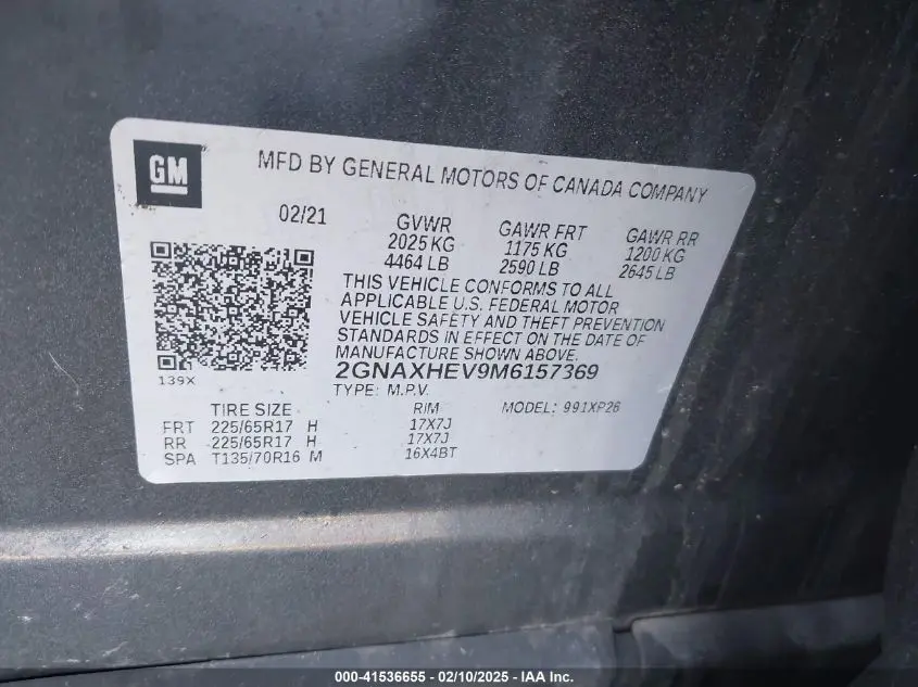 2021 CHEVROLET EQUINOX FWD LS