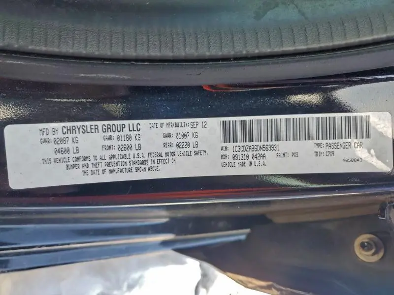 2013 DODGE AVENGER SE  