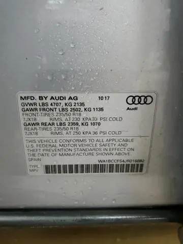 2018 AUDI Q3 PREMIUM  