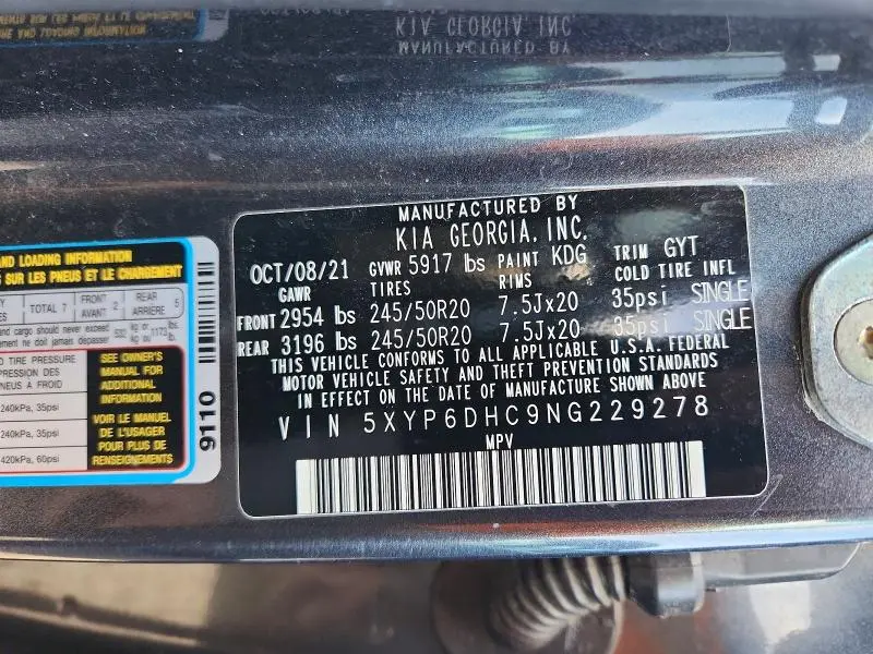 2022 KIA TELLURIDE S  