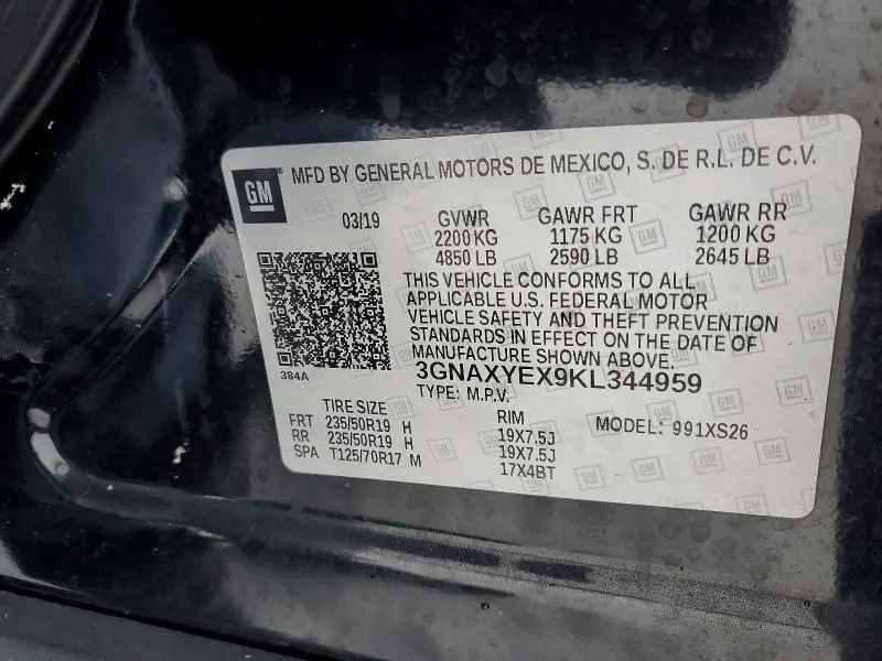 2019 CHEVROLET EQUINOX PREMIER  