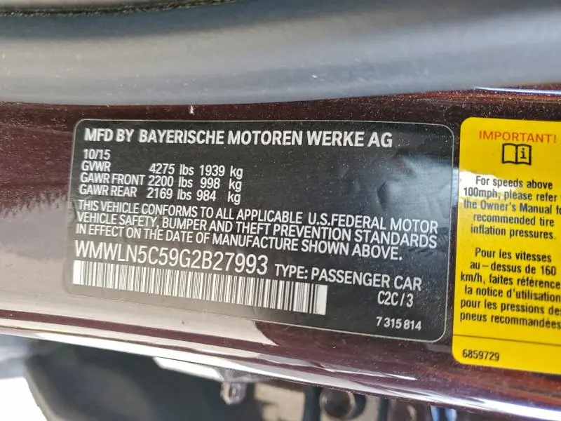 2016 MINI COOPER CLUBMAN  